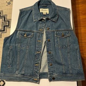 Vintage Eddie Bauer denim vest size XL